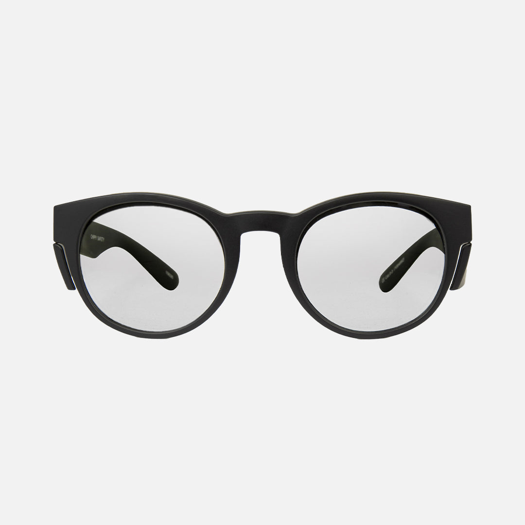 Chippy - Safety Matt Black Frame - Photochromatic Clear Grey Lens