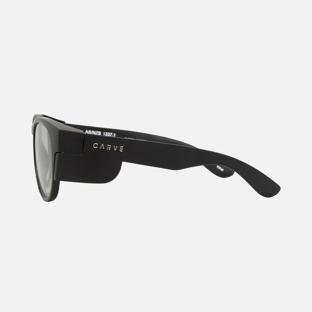 Chippy - Safety Matt Black Frame - Photochromatic Clear Grey Lens