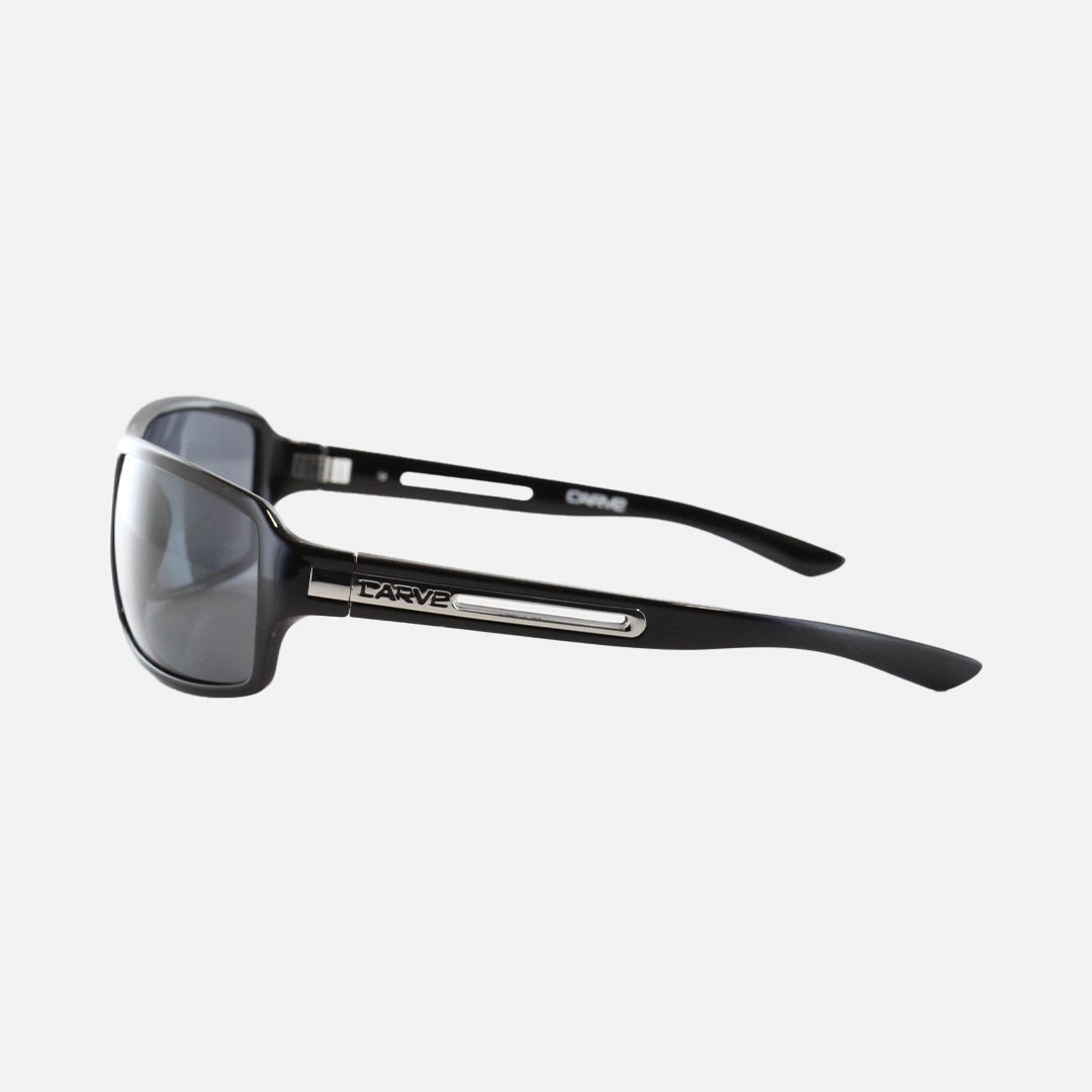 Greed - Polarized Gloss Black Frame Sunglasses