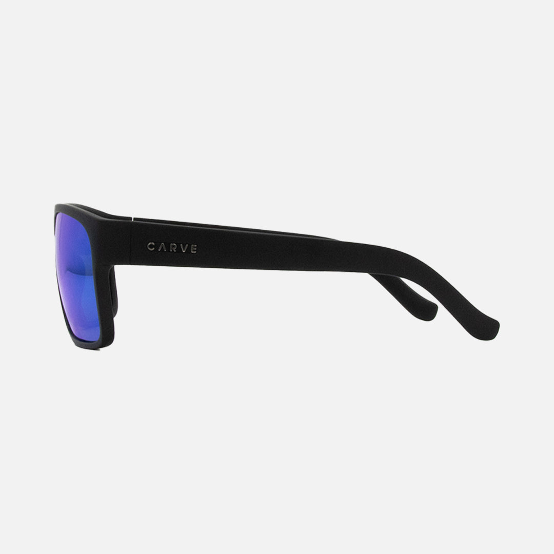 Vendetta - Matte Black Frame Gray Polarized Lens Blue Iridium