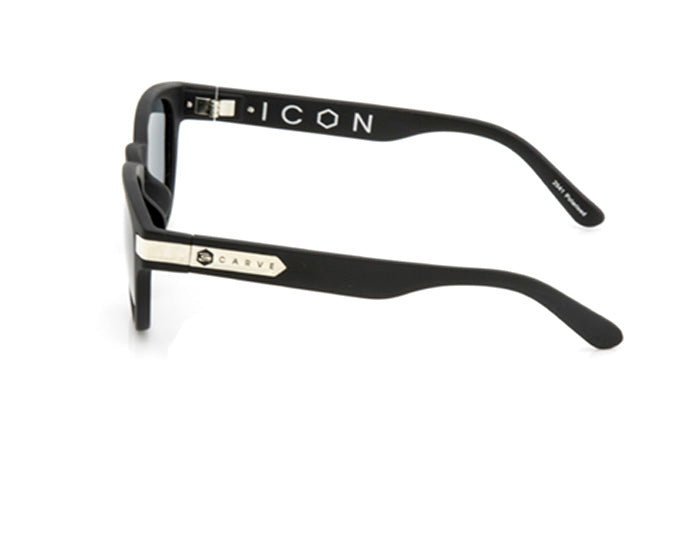 Icon - Gloss Black Frame with Grey Polarized Lens