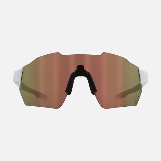 Level Up - Frame: Matte White <br> Lens: Brown with External Copper Iridium