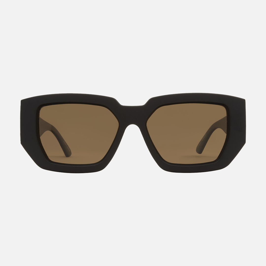 Black sunglasses with brown lenses sales