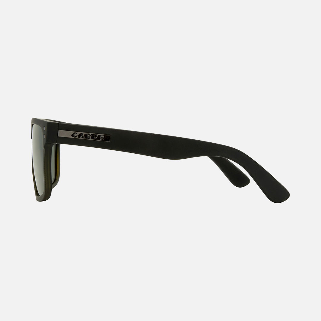 Rivals XL - Matte Black to Olive Streak  Frame with Green Polarized Lens