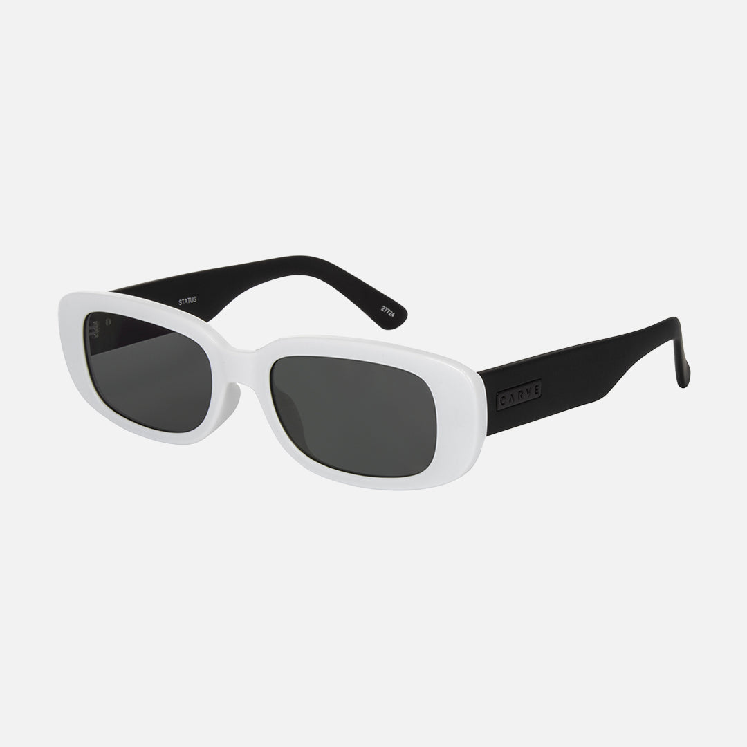 Status - Gloss White/Matt Black Frame with Grey Lens