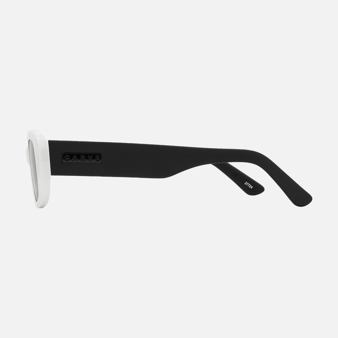 Status - Gloss White/Matt Black Frame with Grey Lens