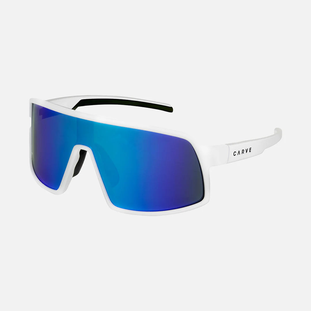 Sierra HD - Frame: Gloss White <br> Lens: Rose with External Blue Iridium