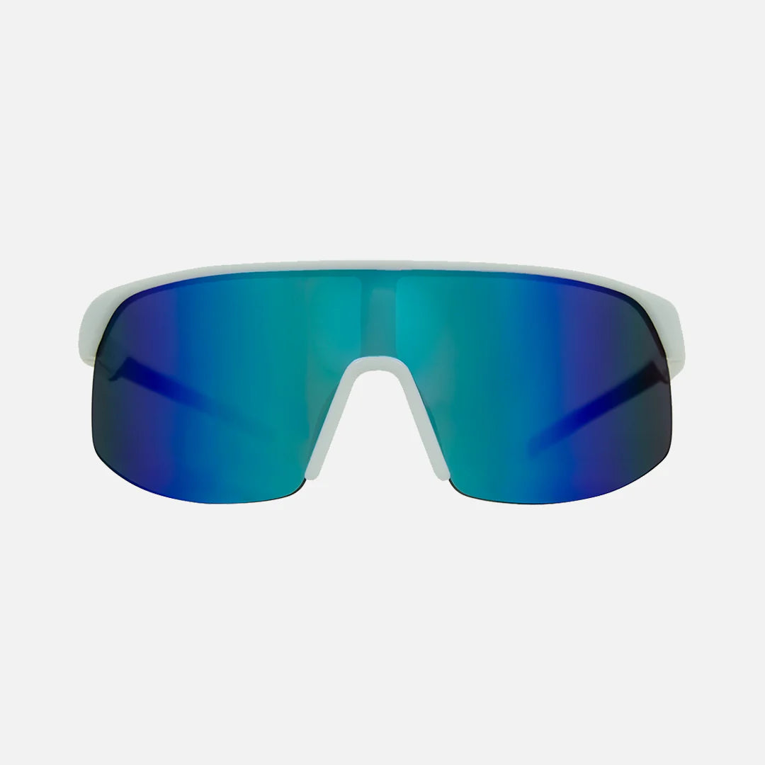 Velocity - Frame: Gloss White <br> Lens: Rose with External Blue Iridium