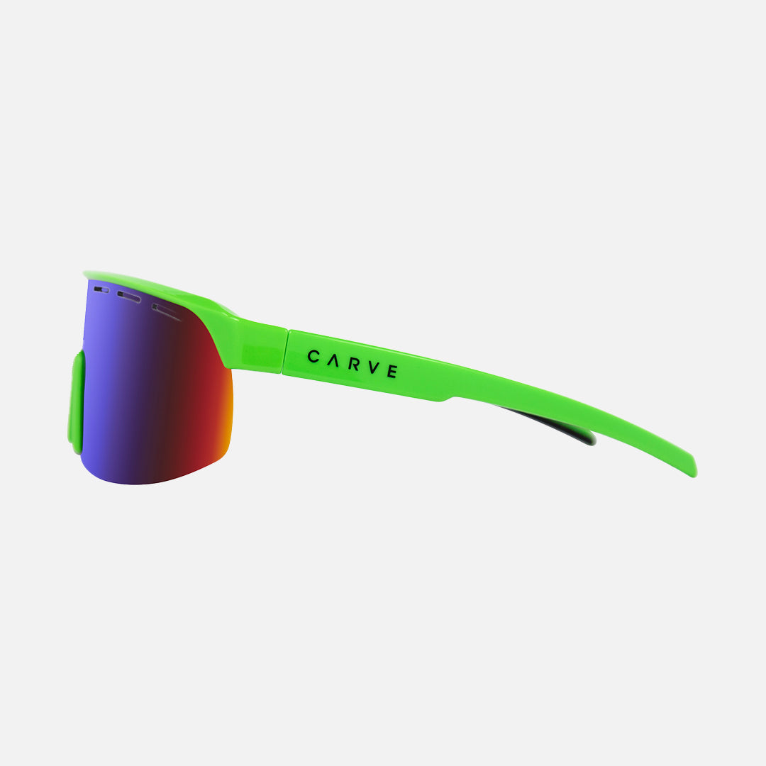Velocity - Gloss Lime Frame Grey Green Iridium with Venting