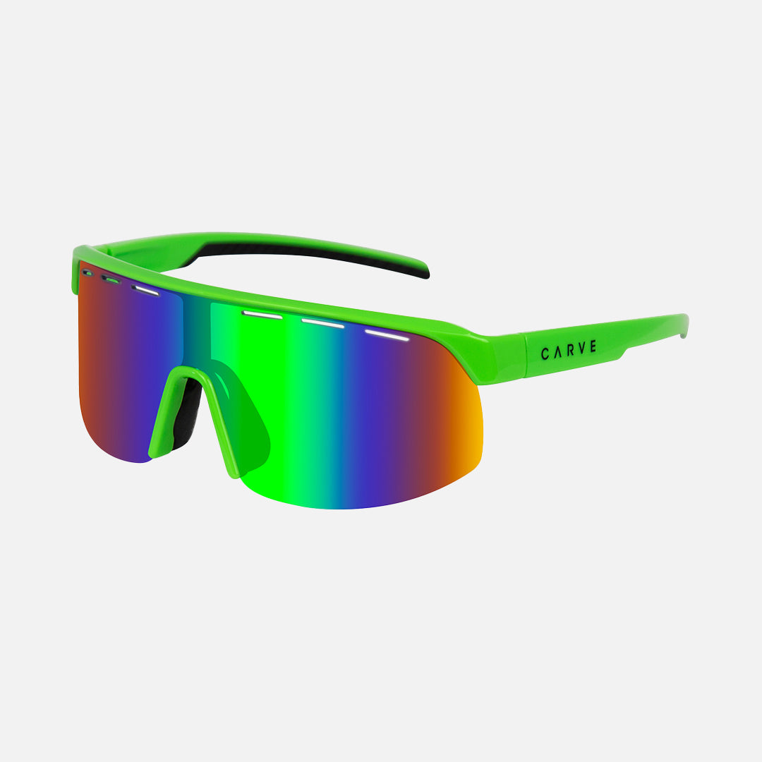 Velocity - Gloss Lime Frame Grey Green Iridium with Venting