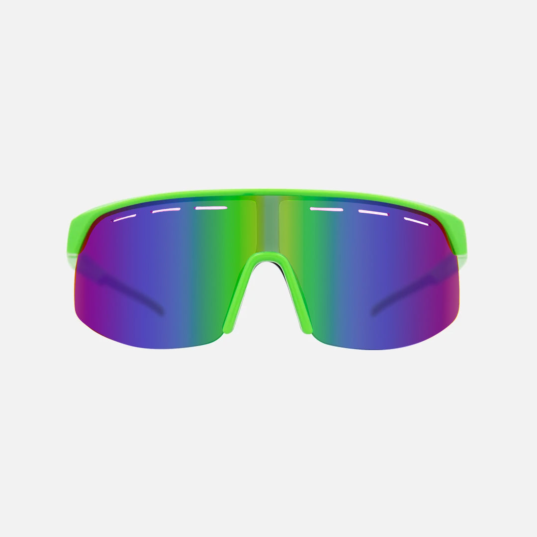 Velocity - Gloss Lime Frame Grey Green Iridium with Venting