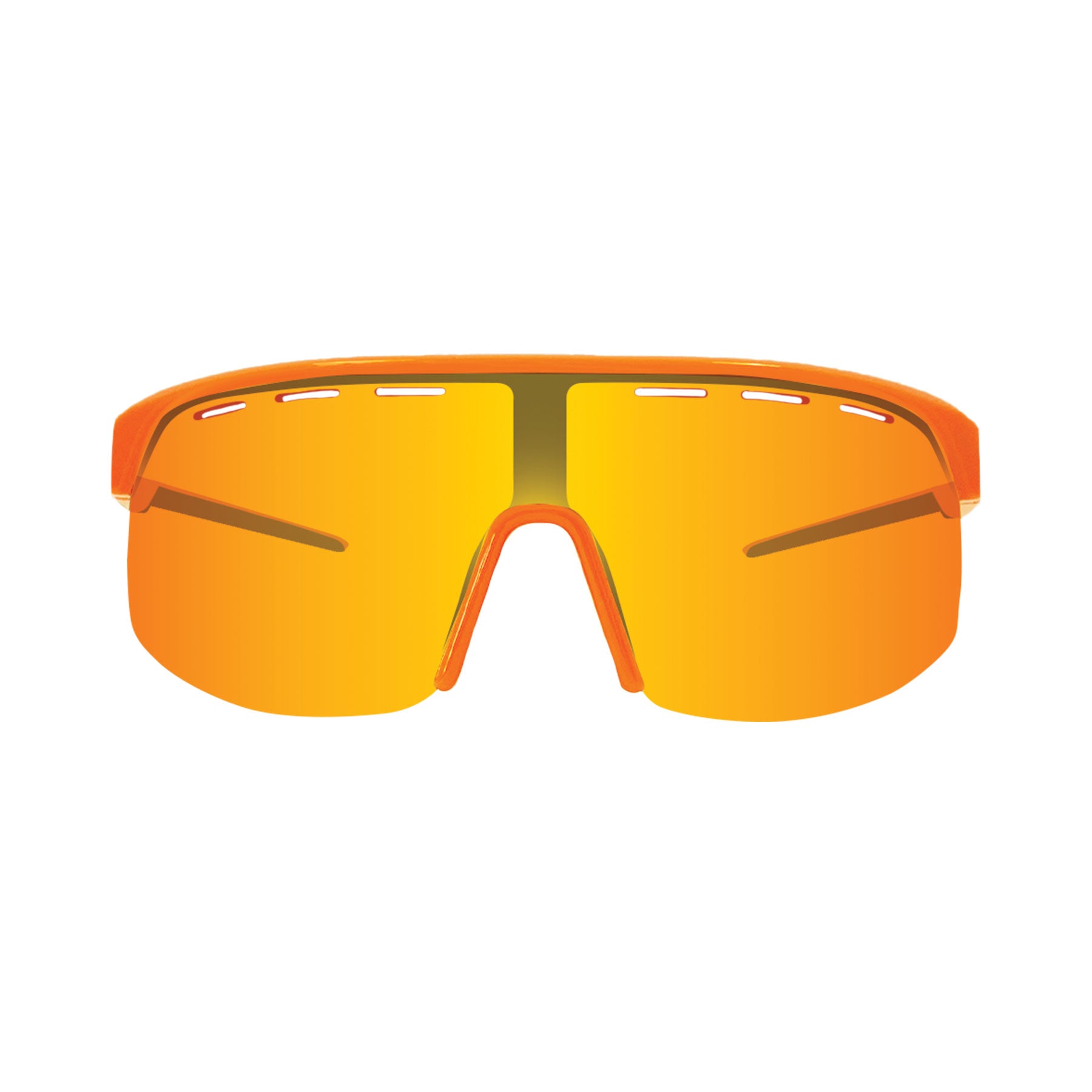 Velocity - Gloss Orange frame, Grey Lens with Orange Iridium plus Venting
