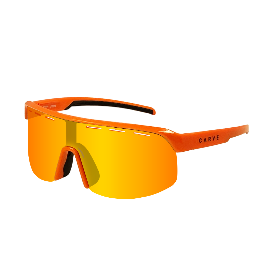 Velocity - Gloss Orange frame, Grey Lens with Orange Iridium plus Venting