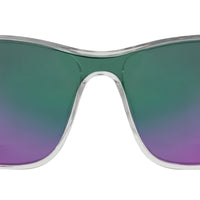 Riot - Crystal Clear Frame with Grey and Aqua Purple Iridium