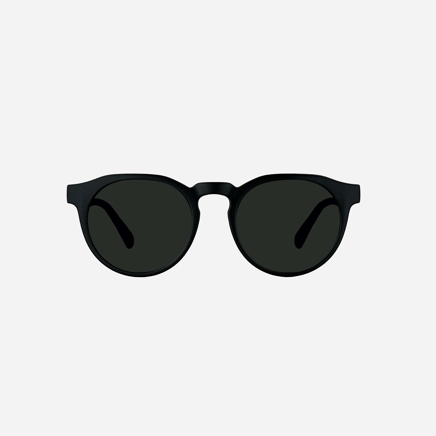 Hudson - Matt Black Frame Grey Lens