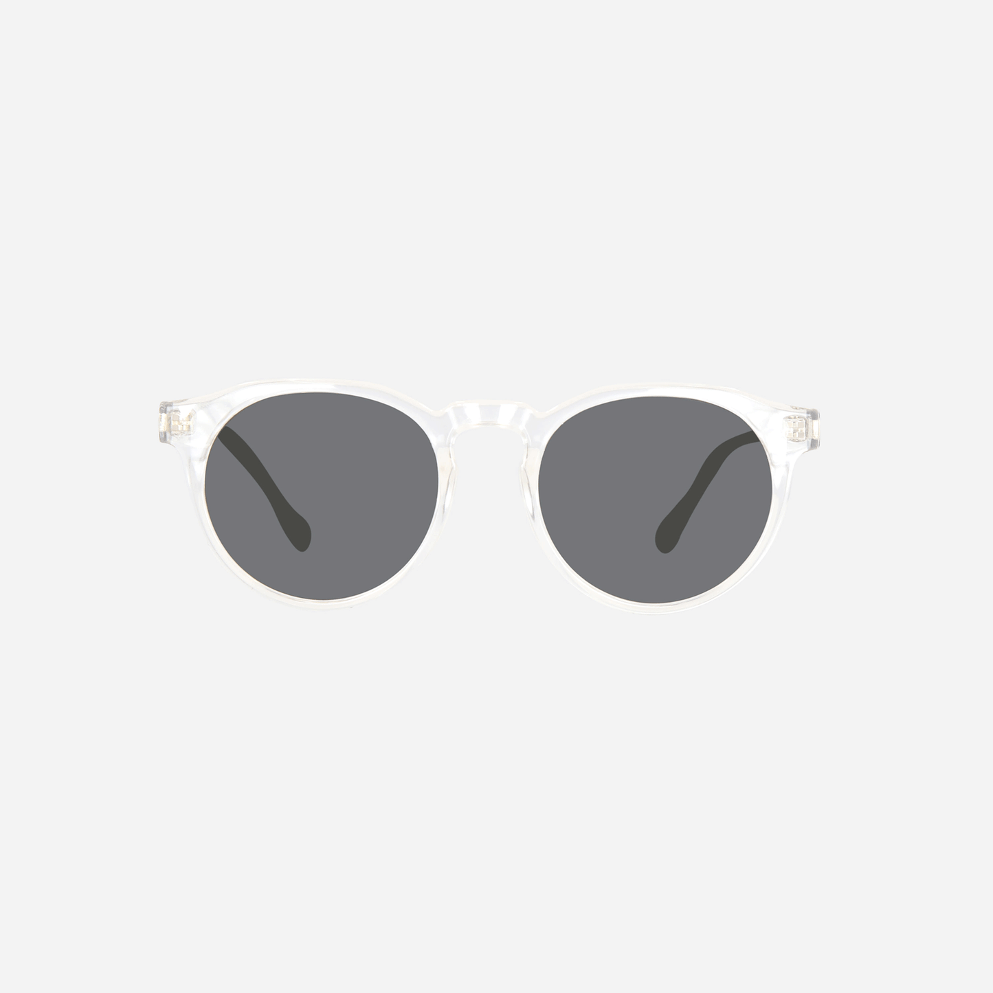Hudson - Crystal Clear Frame Grey Lens