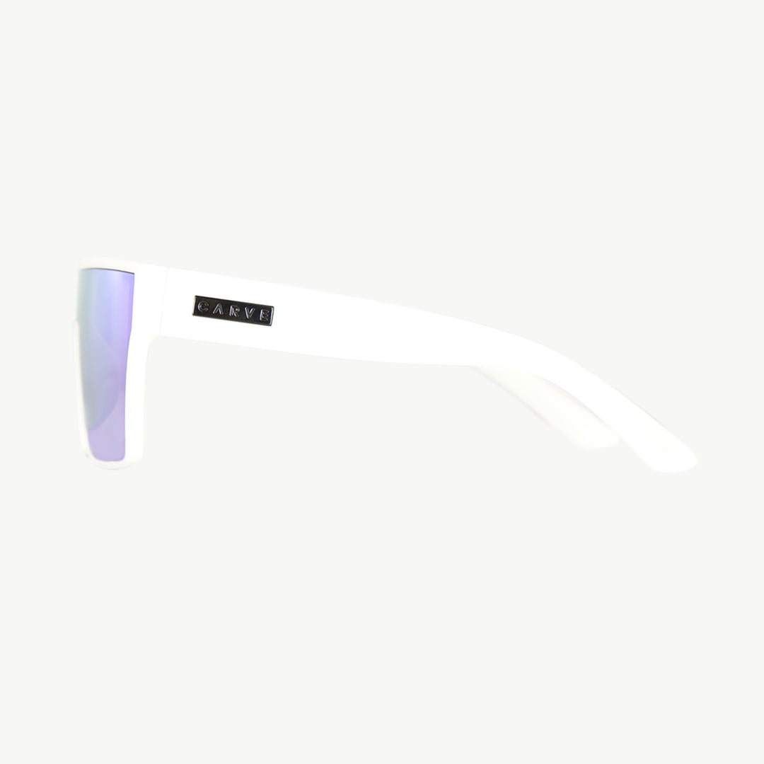Voodoo - Matt white Frame Grey Blue White Iridium Lens