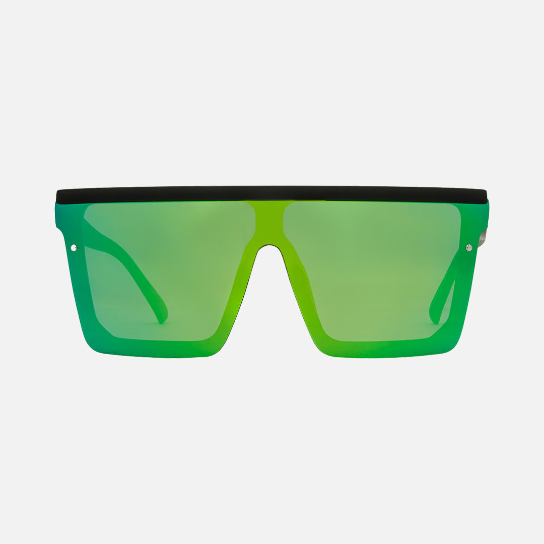 Muse - Matte Black Frame Green Iridium Lens