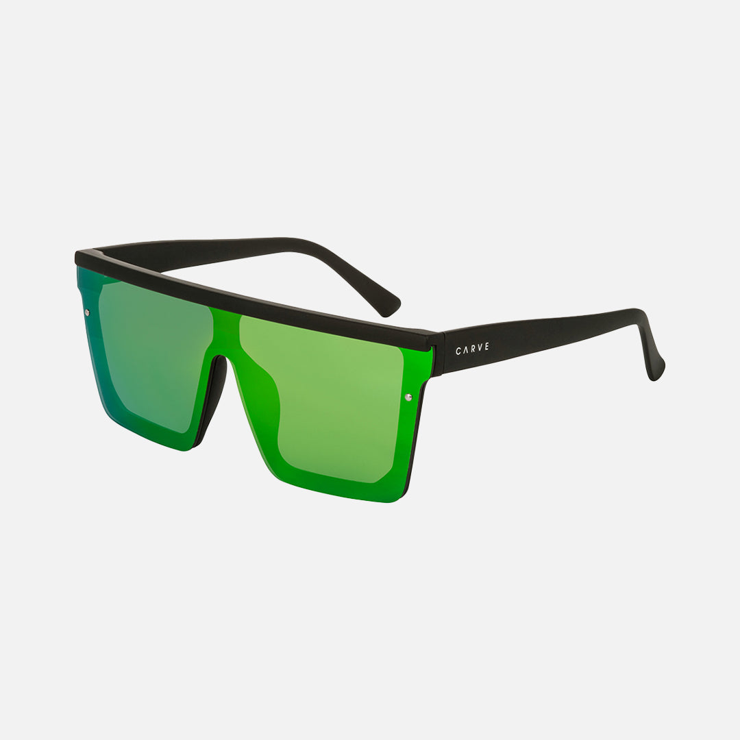 Muse - Matte Black Frame Green Iridium Lens