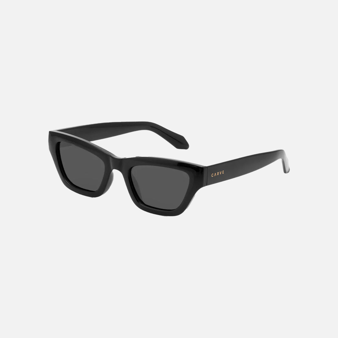 Valencia - Gloss black Dark Grey Polarized Lens