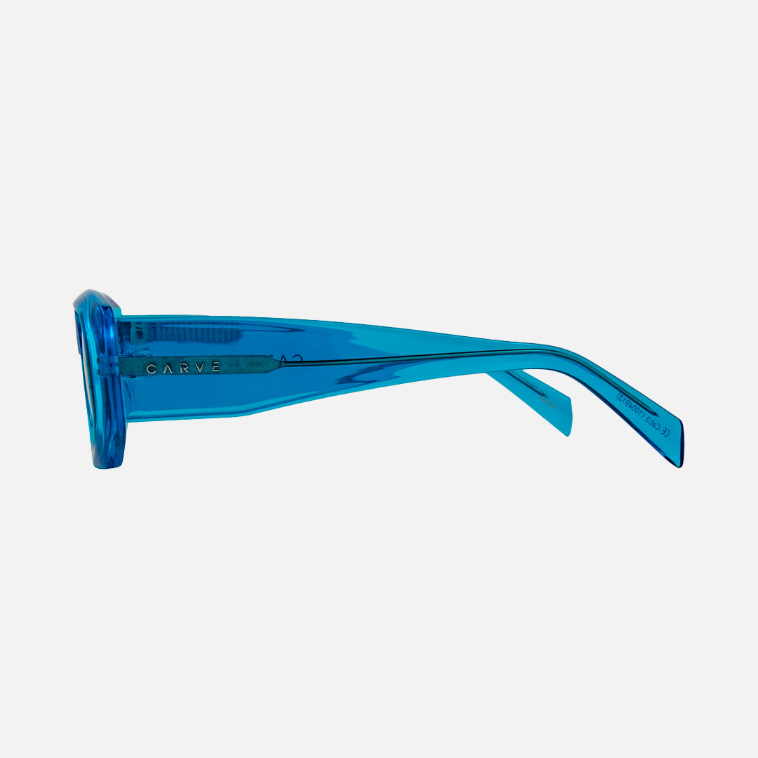 Mayhem - Gloss Crystal Cyan Frame with Grey Lens