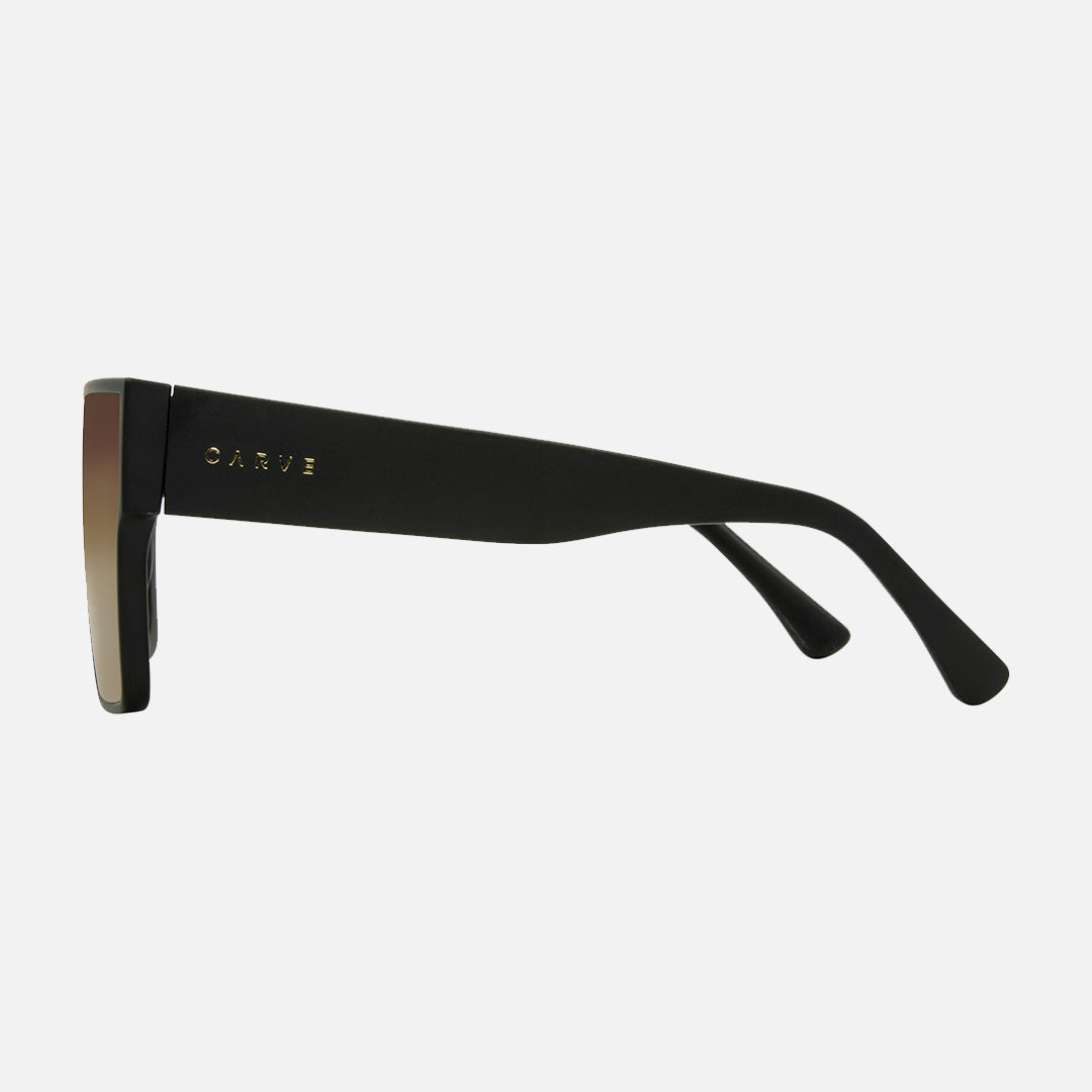 The Saint - Matt Black Frame with Brown Gradient Lens