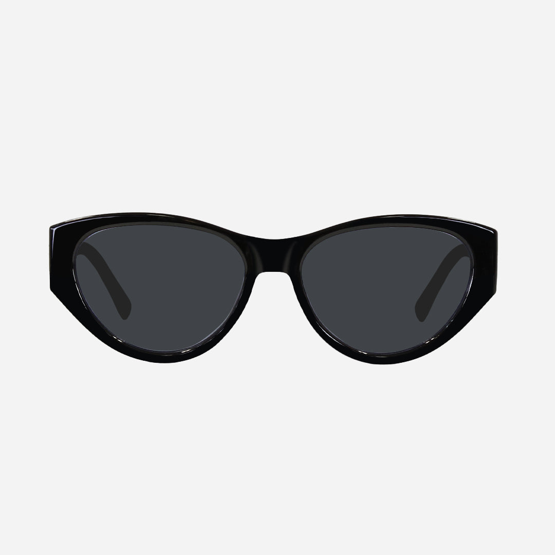 Lulu - Gloss Black with Grey Lens