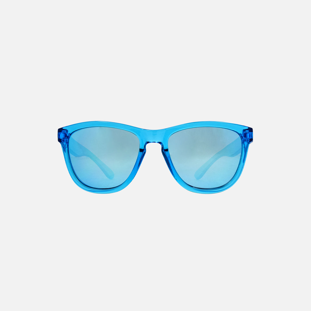 Cali - Kids Crystal Blue Frame with Grey with Blue Iridium Lens