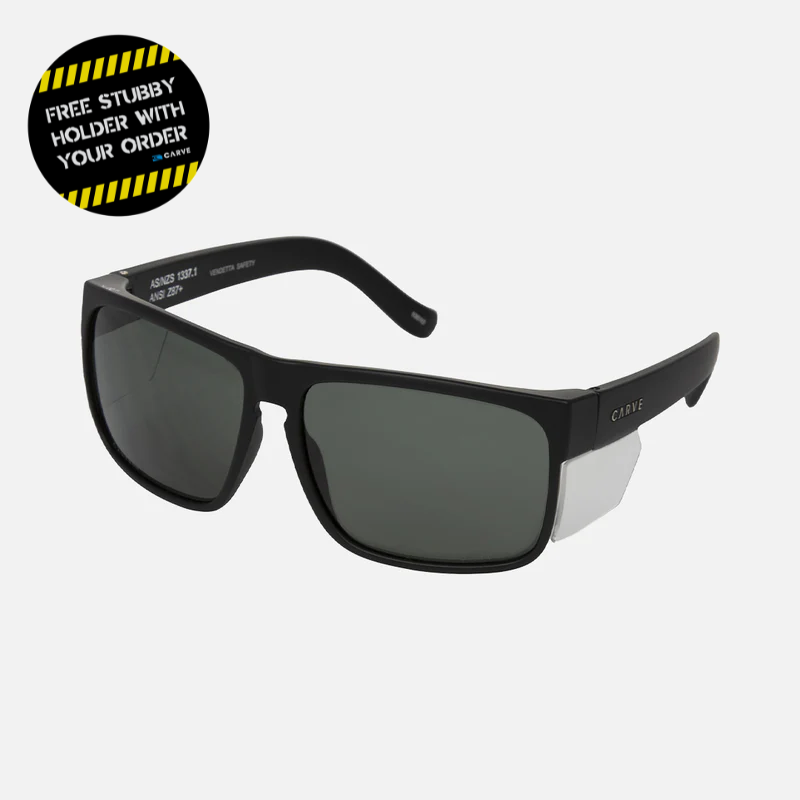 Vendetta - Safety Matt Black Frame - Gray Lens