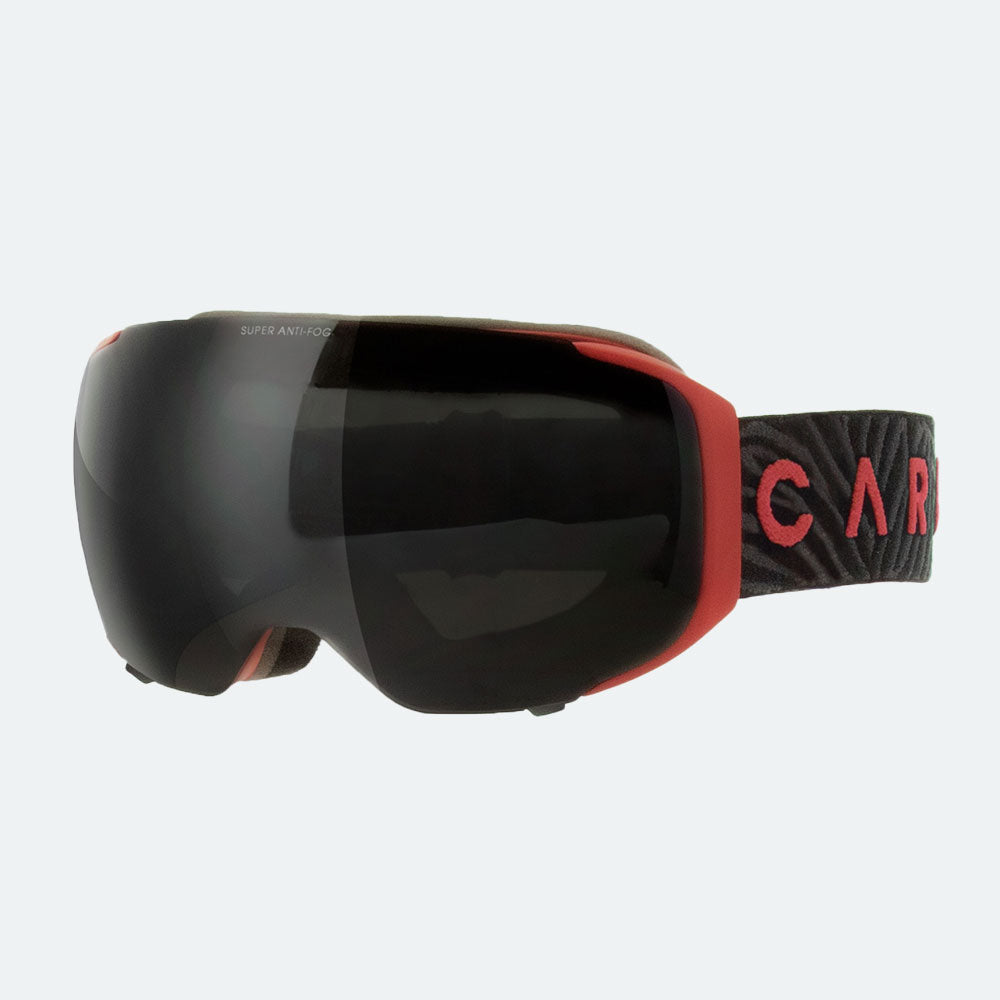 The Boss - Matt Red Frame, Smoke Lens with Clear Flash coating & Yellow with Clear Flash Coating