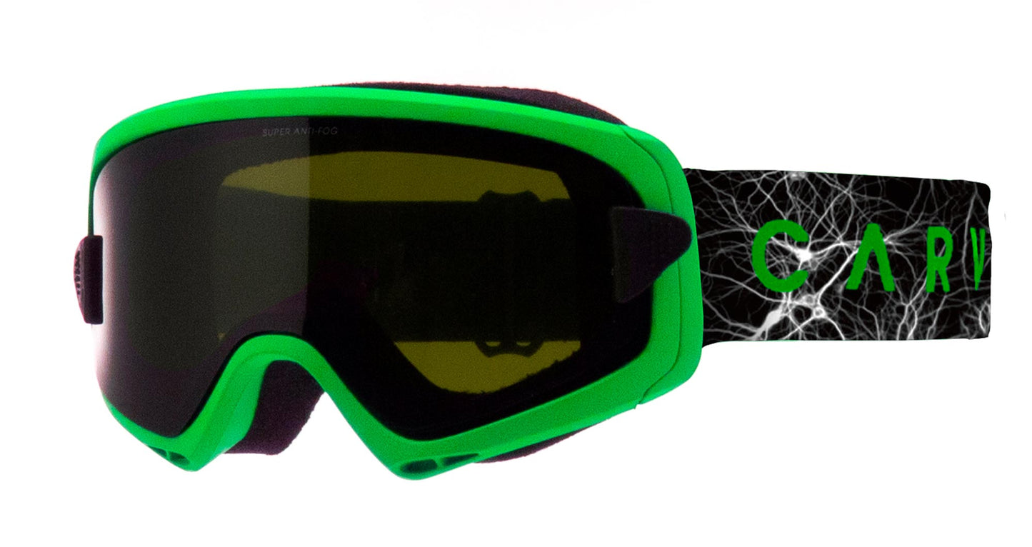 Clingon - Matt Green Frame, Yellow Lens Grey with Magnetic Overlay