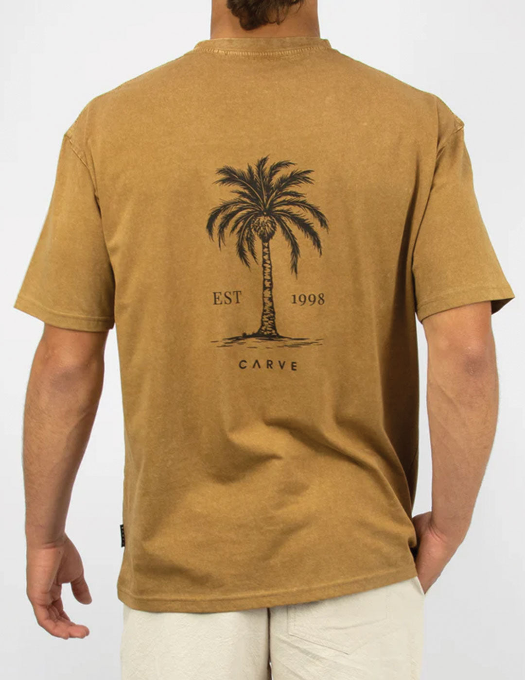 ARECA - Men's Oversized Short Sleeve Tee - Mustard