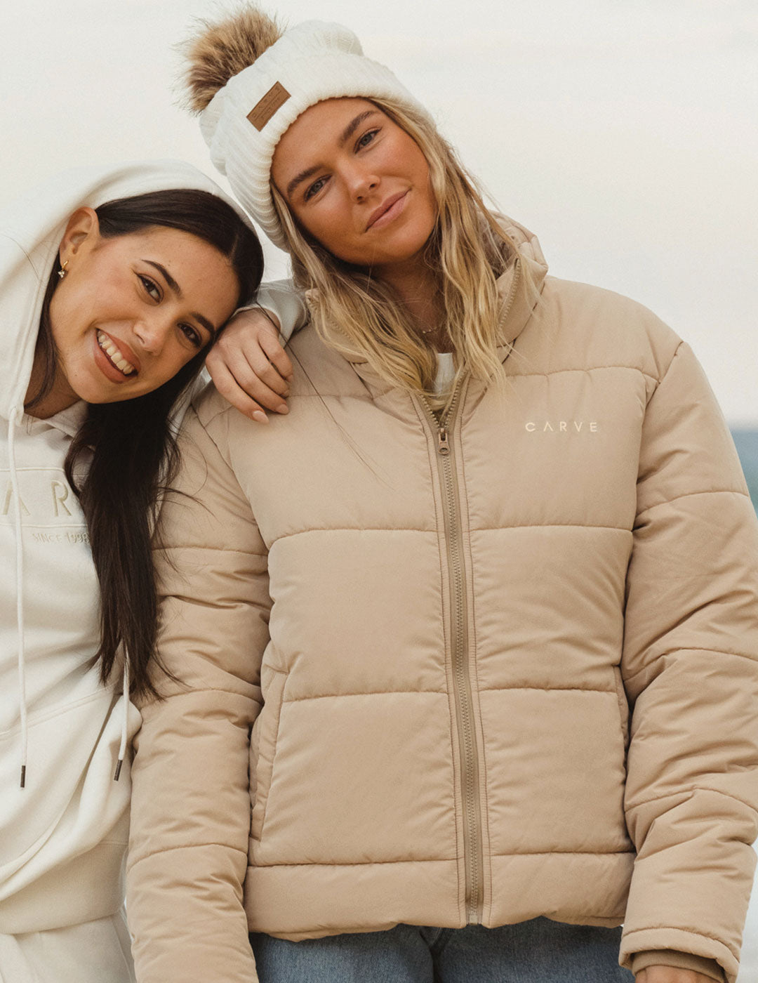 Aspen - Girl's Puffer Jacket - Nude