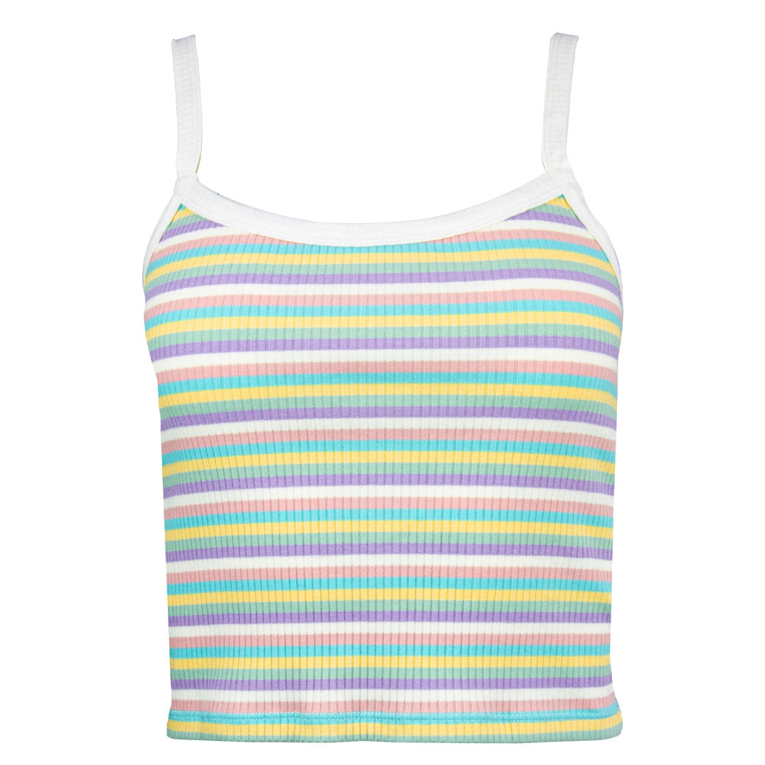 Tutti Frutti - Womens Fitted Singlet - Candy Stripe