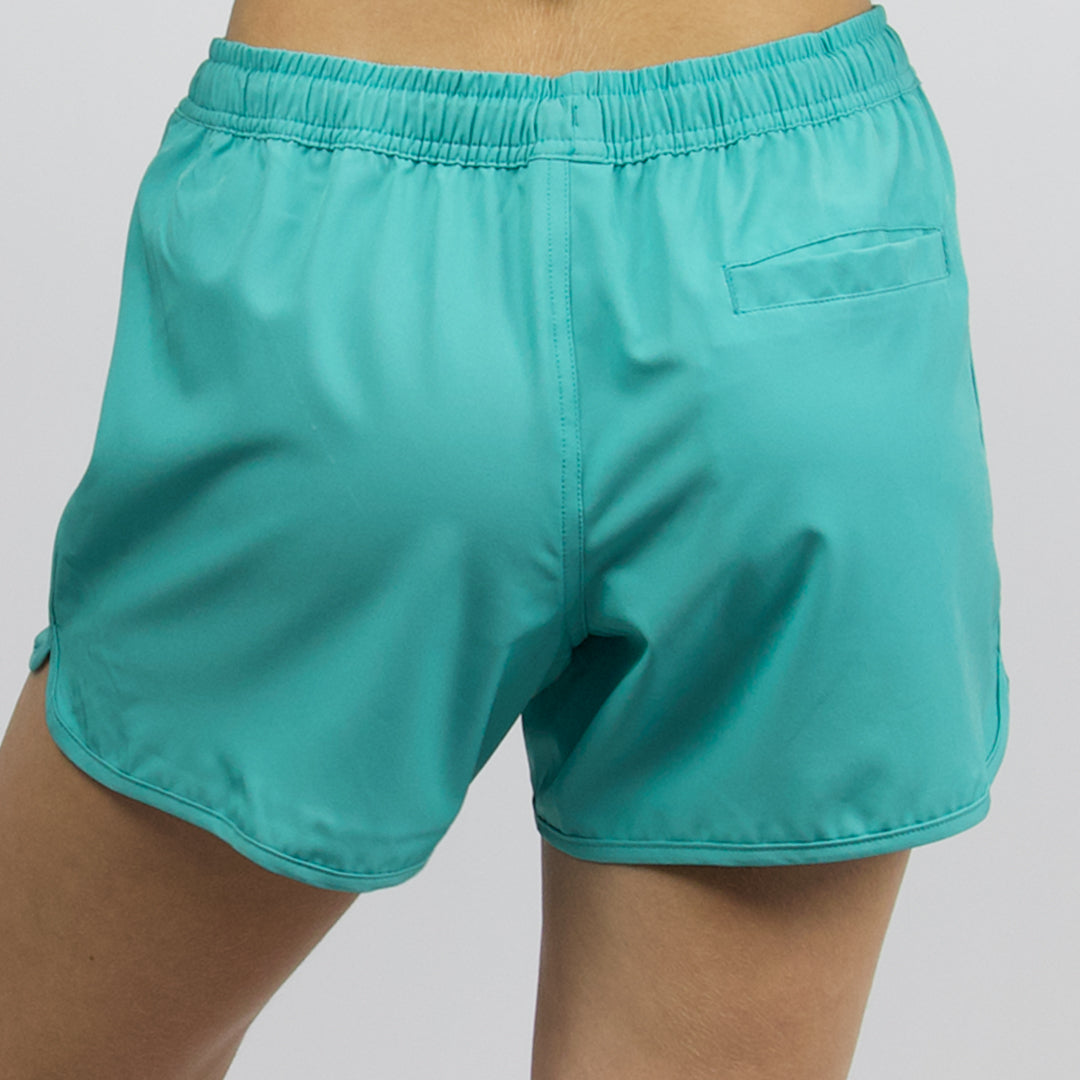 CABO - Women's elastic waist boardies - Aqua