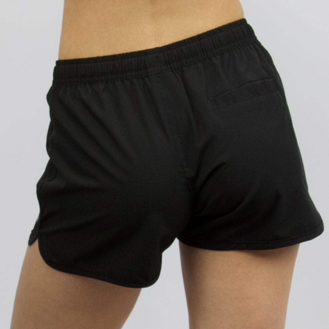 CABO - Women's elastic waist boardies - Black