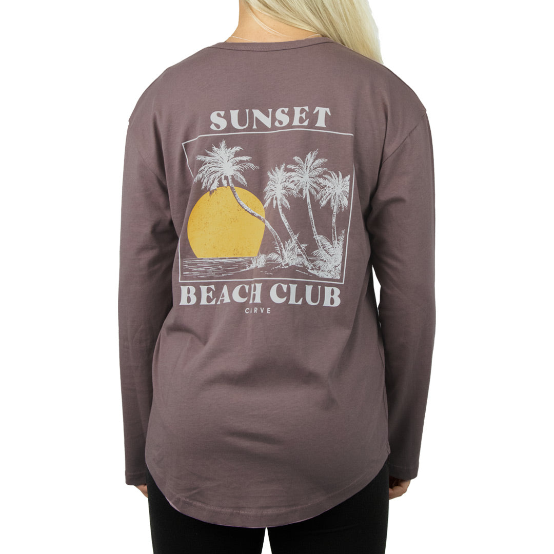 Tropics - Girl's Long Sleeve Tee - Cinder