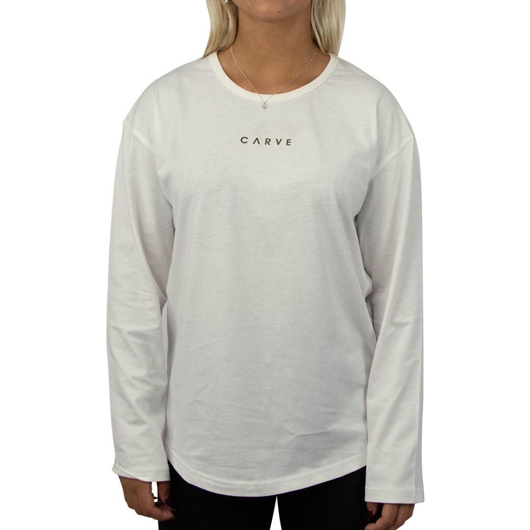 Tropics - Women's Long Sleeve Tee - Whipped Butter