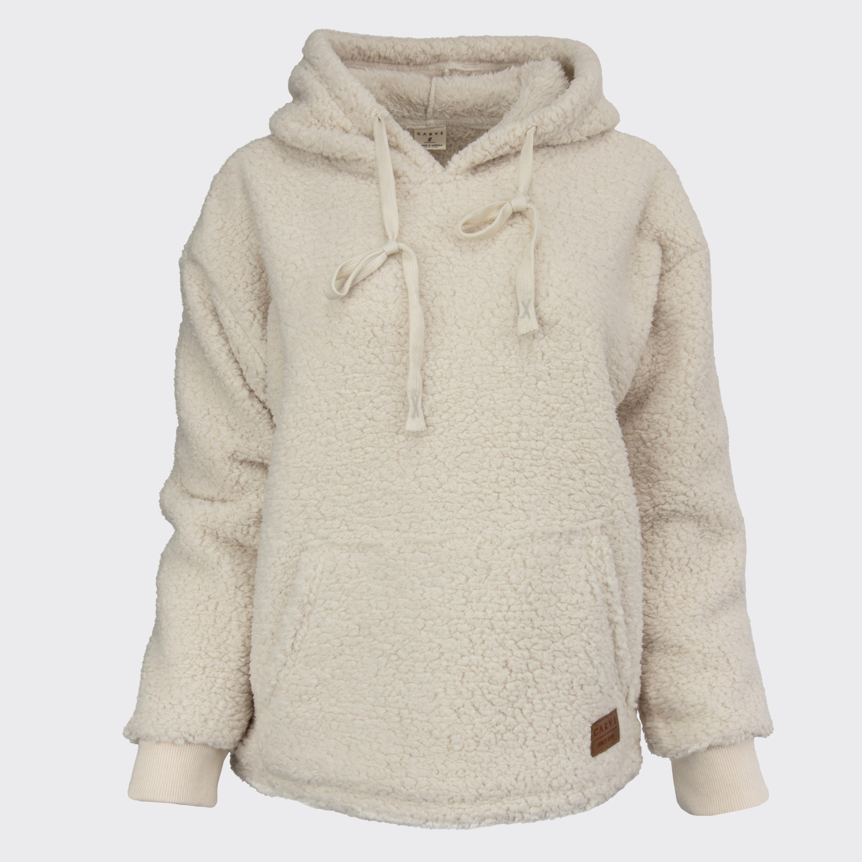 Jasper - Women's Pull Over Polar Fleece Hoodie - Natural Beige