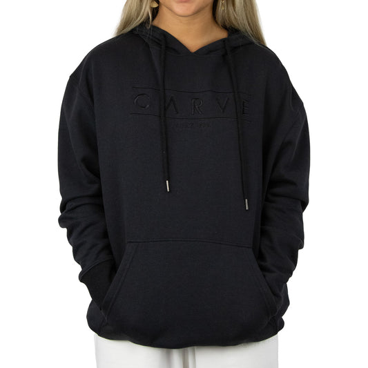 Sunday - Girl's Pull Over Hoodie - Washed Black