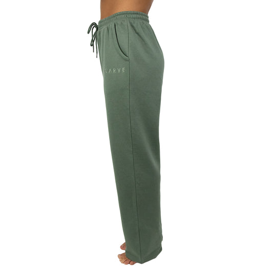 The Standard - Girl's Track Pant with Stralght Leg - Olive