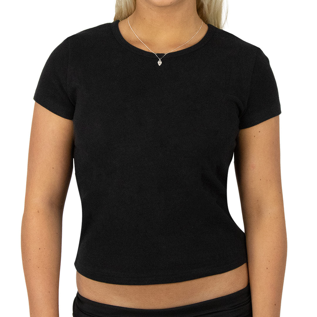 Elevate - Women's Short Sleeve Baby Tee - Black