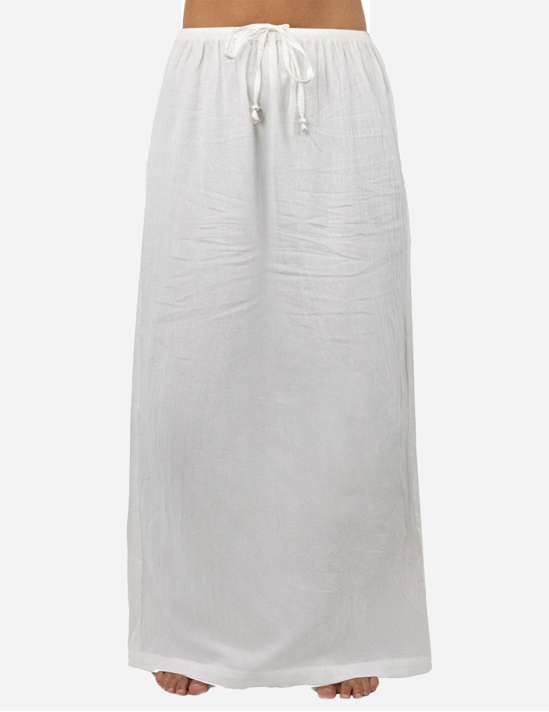 Mya - Women's Maxi Skirt - White