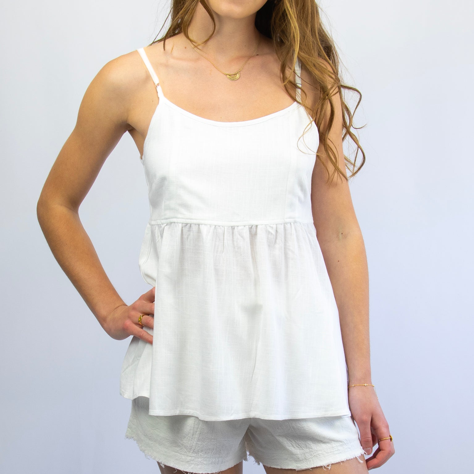 MAUI Womens cami top WHITE
