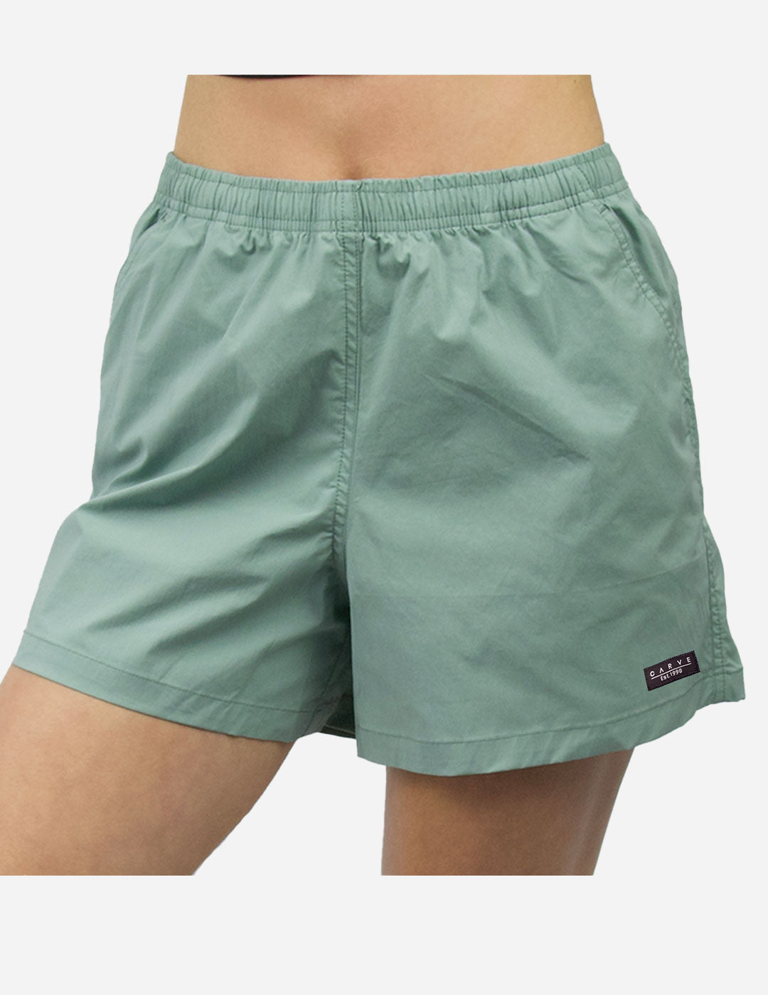 HYBRID Womens elastic waist boardies TEAL