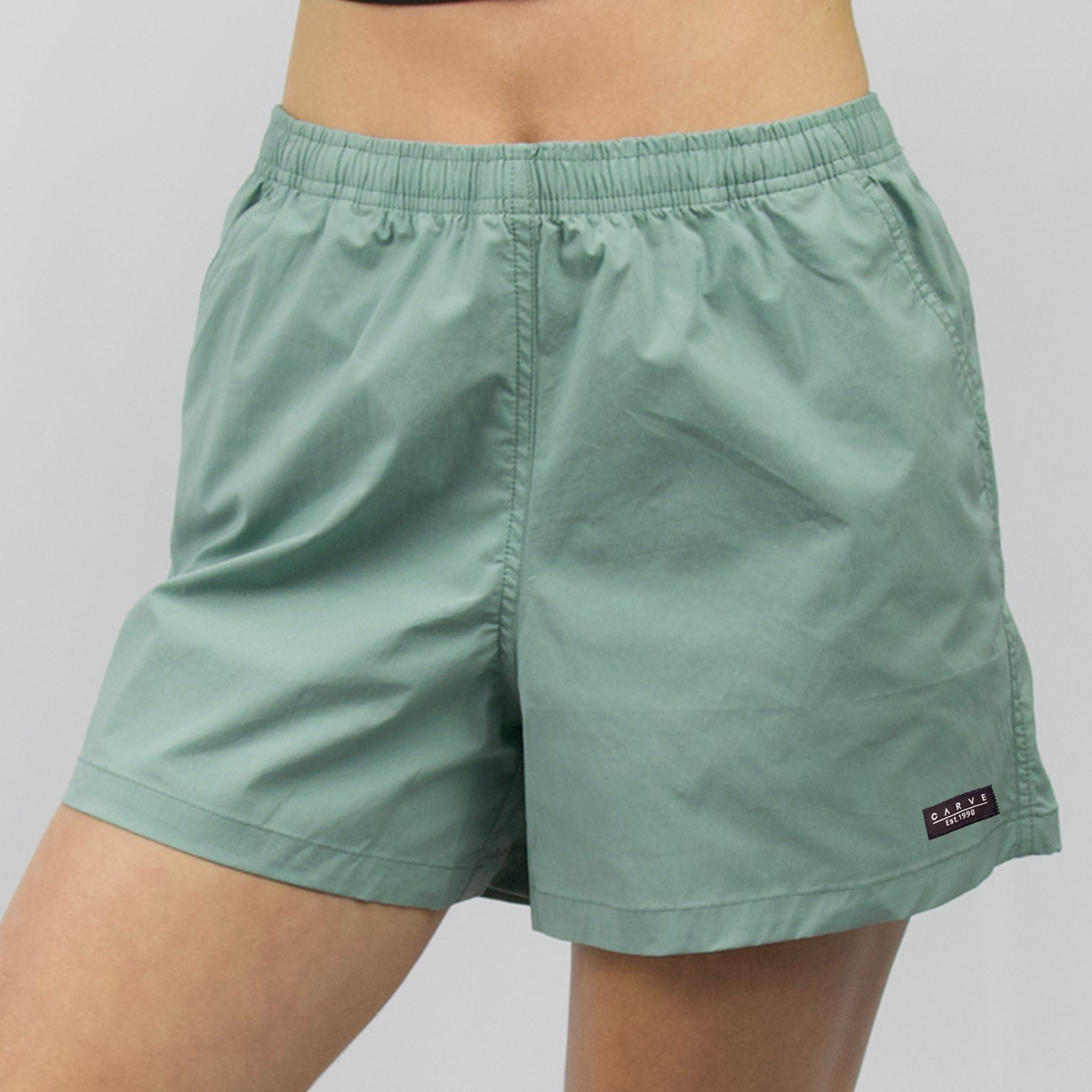 HYBRID Womens elastic waist boardies TEAL