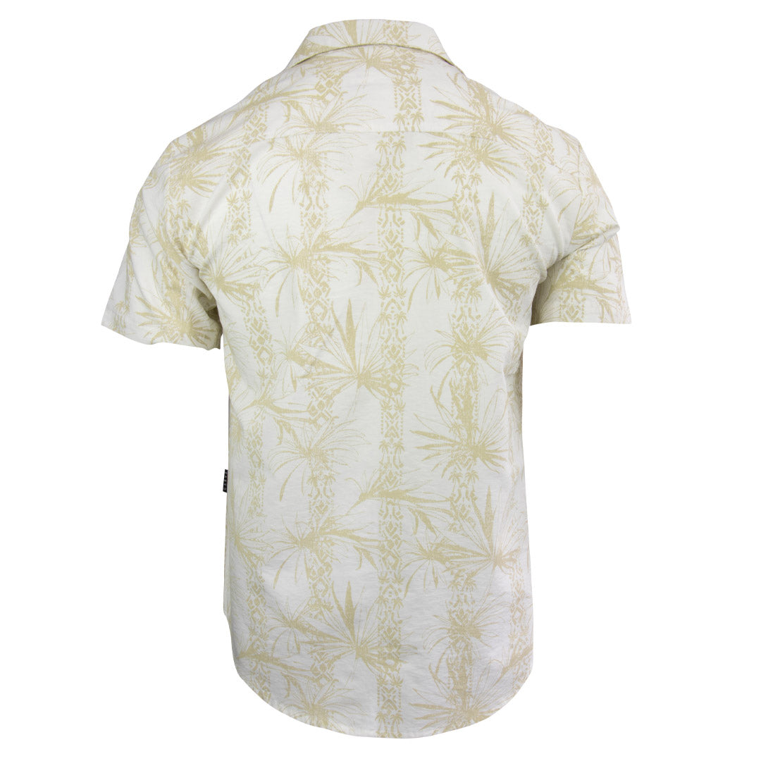 Pantropical - Mens Short Sleeve Button Up Shirt - White