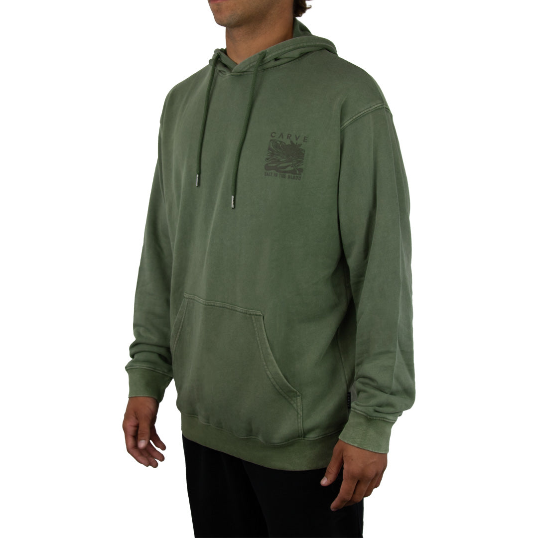 Finals - Boys Pull Over Hoodie Vintage Wash - Clover Green