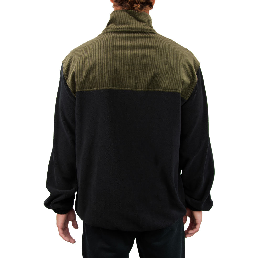 Saguaro - Mens Zip Front High Neck Jacket - Black Olive