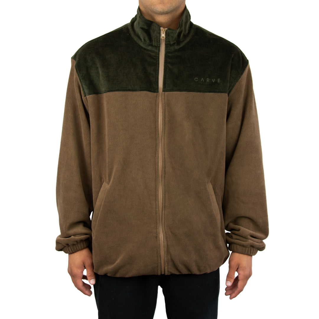 Saguaro - Boys Zip Front High Neck Jacket - Sand Tarmac